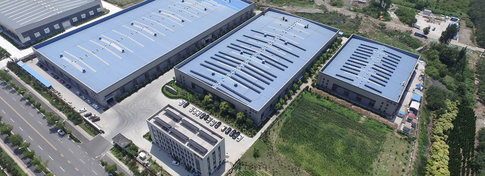 Aerial view of Shandong Qihao New Color Aluminium factory